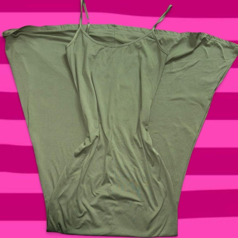 Olive Green Maxi Mermaid Dress